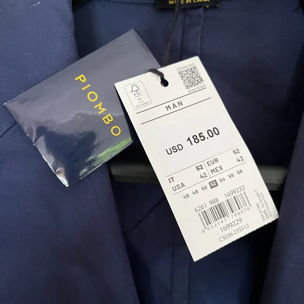 Piombo Navy Blazer 42
